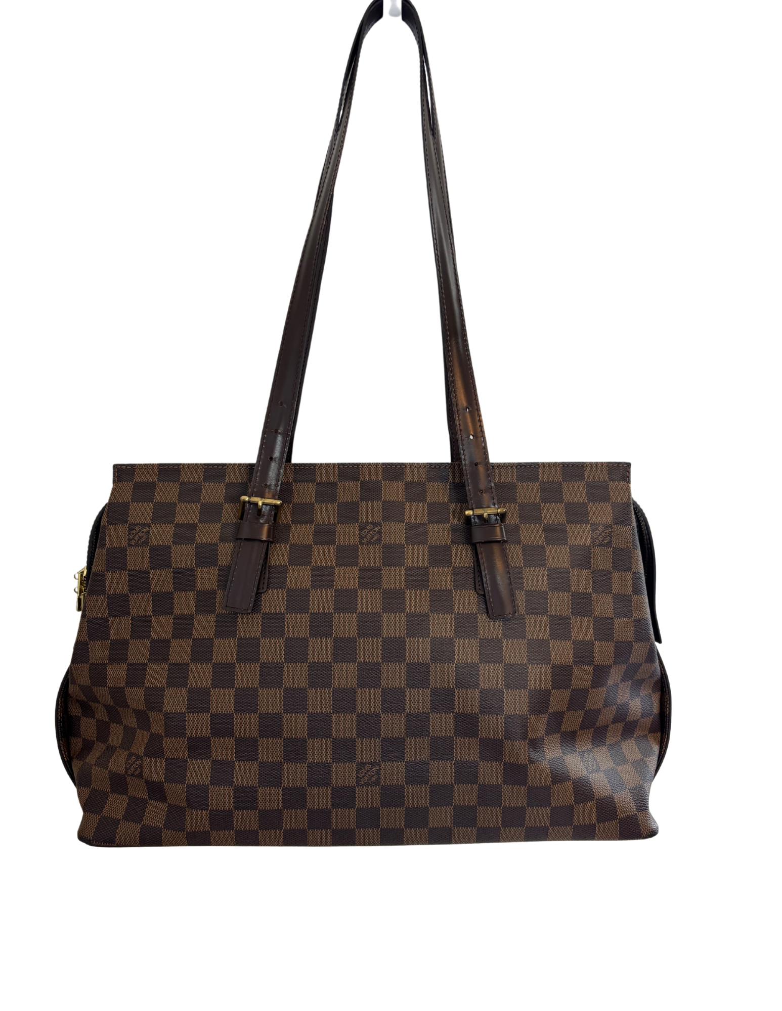 Louis Vuitton Pre-owned Damier Ebene Chelsea Tote with Dust Bag