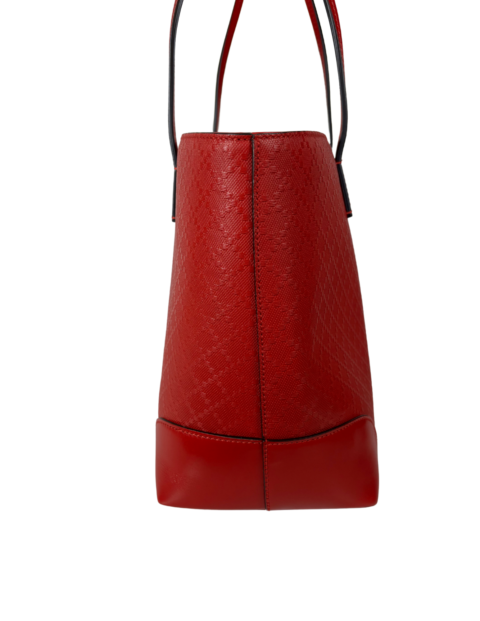 Gucci Pre-owned Red Leather Diamante Tote Includes Dust Bag